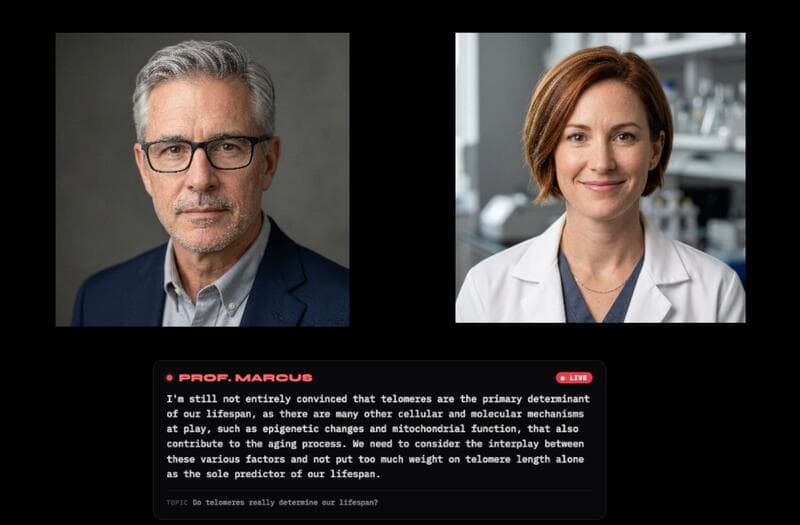 AI Avatar Discussion Stream