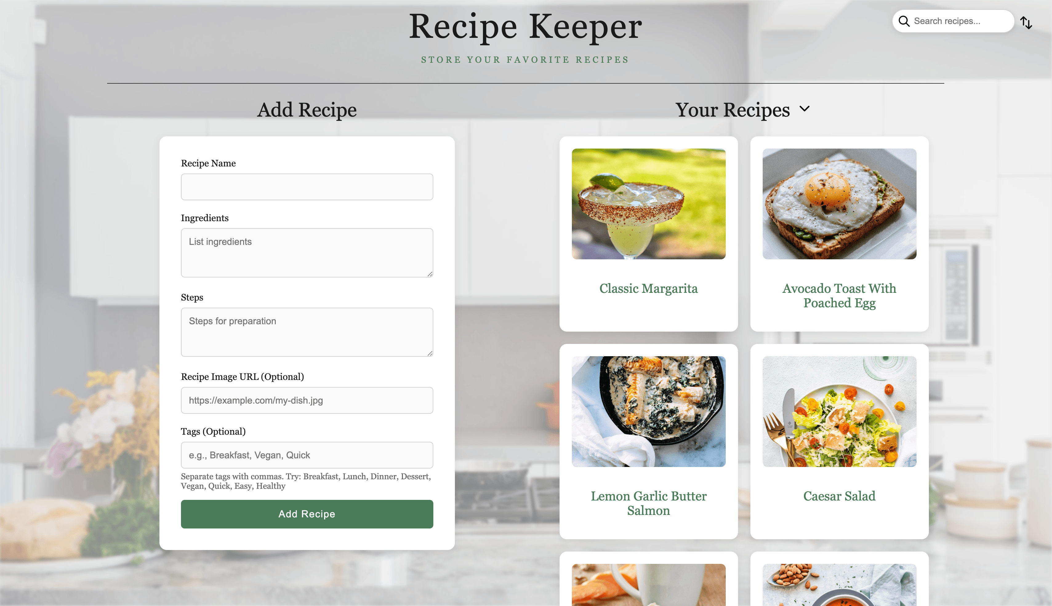 Recipe Keeper